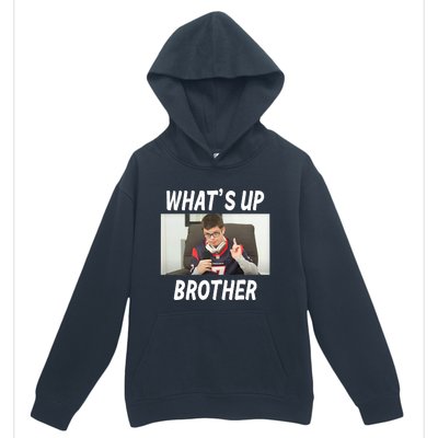 Funny Sketch Streamer Whats Up Brother Funny Meme Urban Pullover Hoodie