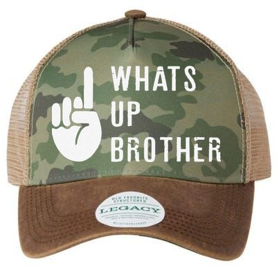 Funny Sketch Streamer Whats Up Brother Gift Legacy Tie Dye Trucker Hat