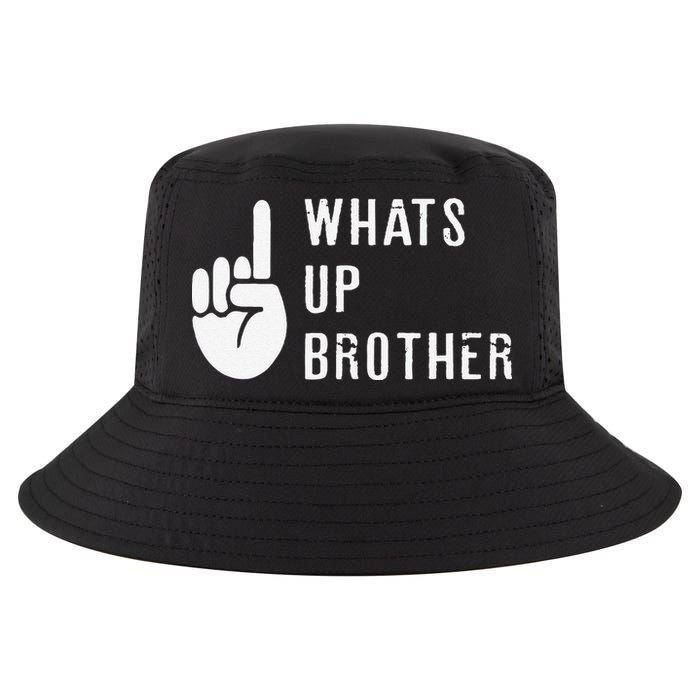 Funny Sketch Streamer Whats Up Brother Gift Cool Comfort Performance Bucket Hat