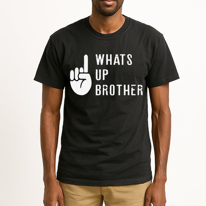 Funny Sketch Streamer Whats Up Brother Gift Tall T-Shirt
