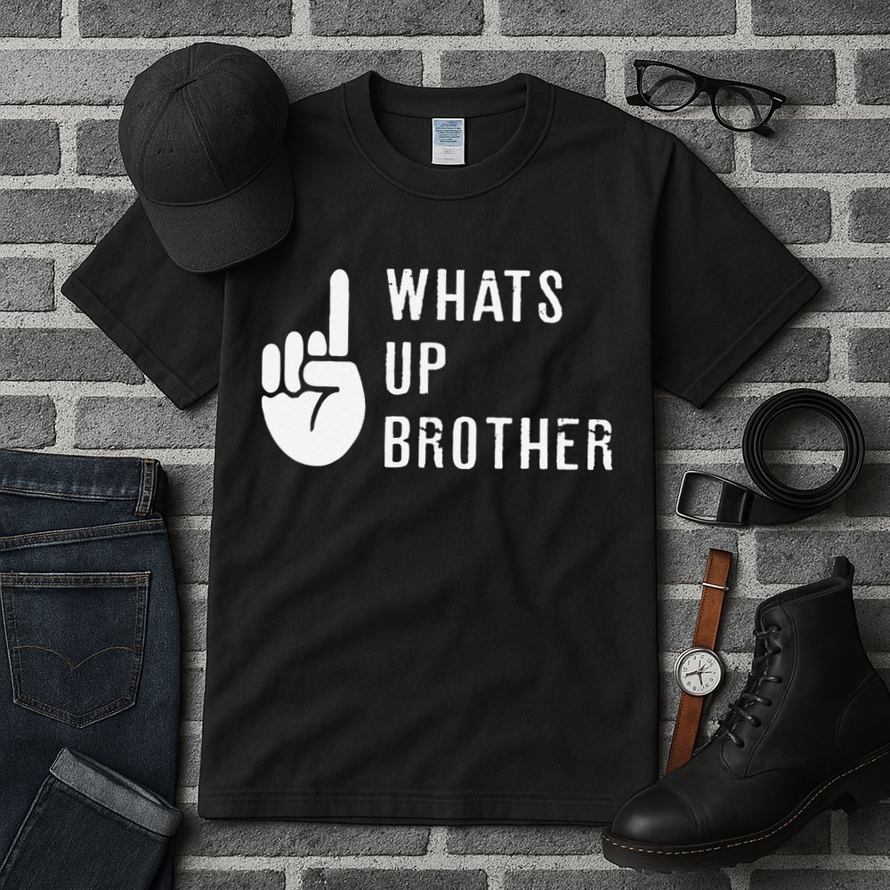 Funny Sketch Streamer Whats Up Brother Gift Tall T-Shirt