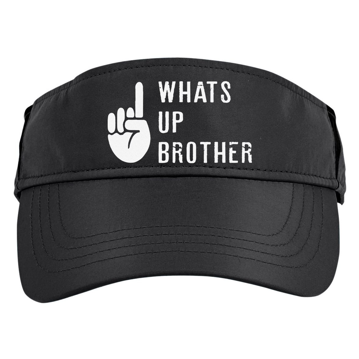 Funny Sketch Streamer Whats Up Brother Gift Adult Drive Performance Visor