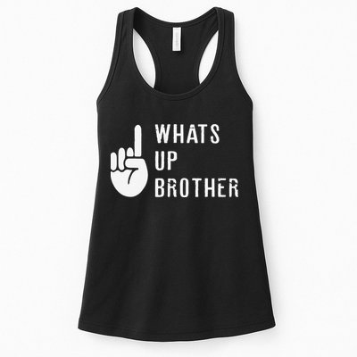 Funny Sketch Streamer Whats Up Brother Gift Womens Tank Top