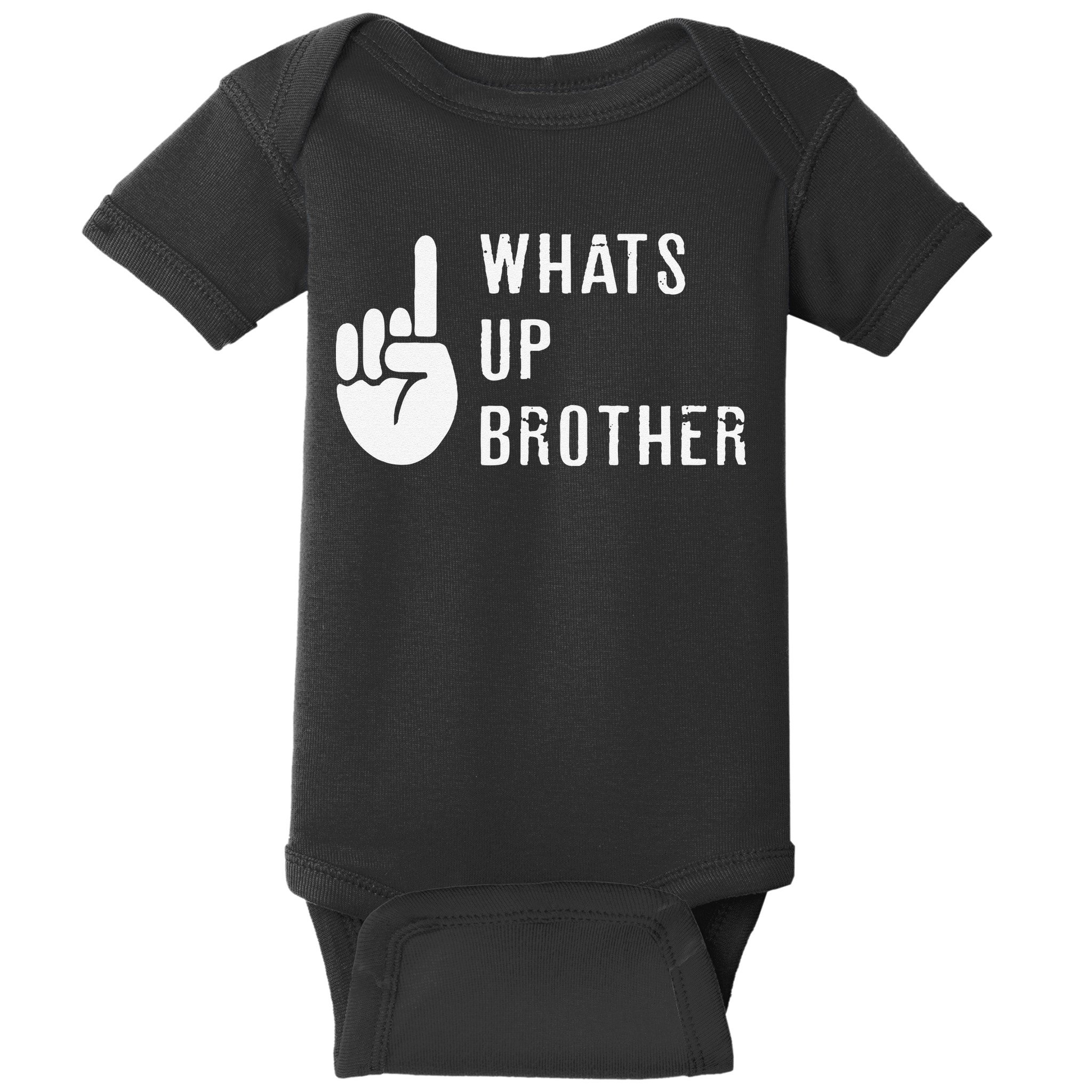 Funny Sketch Streamer Whats Up Brother Gift Baby Bodysuit