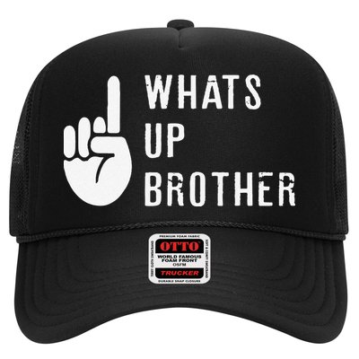 Funny Sketch Streamer Whats Up Brother Gift Trucker Hat