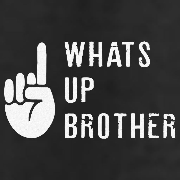 Funny Sketch Streamer Whats Up Brother Gift Golf Towel