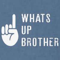 Funny Sketch Streamer Whats Up Brother Gift Garment-Dyed Sweatshirt