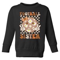 Football Sister Sport Lover Gift Toddler Sweatshirt