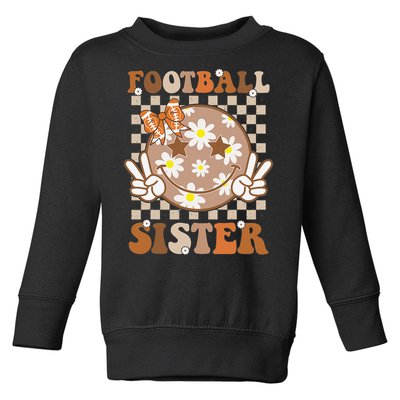 Football Sister Sport Lover Gift Toddler Sweatshirt