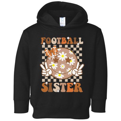 Football Sister Sport Lover Gift Toddler Hoodie