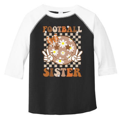 Football Sister Sport Lover Gift Toddler Fine Jersey T-Shirt