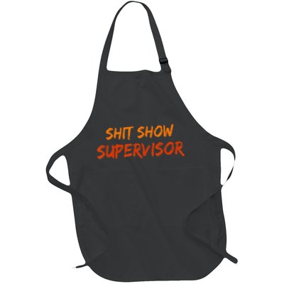 Funny Shit Show Supervisor Hilarious Vintage Mom Boss Apron