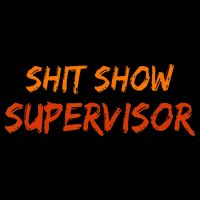 Funny Shit Show Supervisor Hilarious Vintage Mom Boss Drawstring Bag