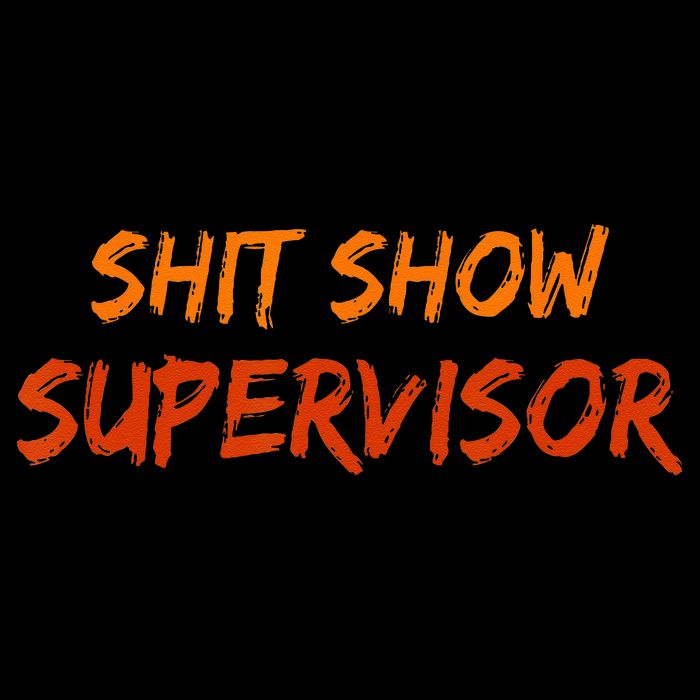 Funny Shit Show Supervisor Hilarious Vintage Mom Boss Drawstring Bag