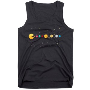 Funny Solar System Astronauts Space Video Games Tank Top