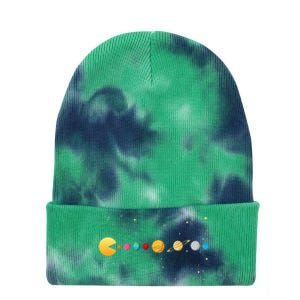 Funny Solar System Astronauts Space Video Games Tie Dye 12in Knit Beanie