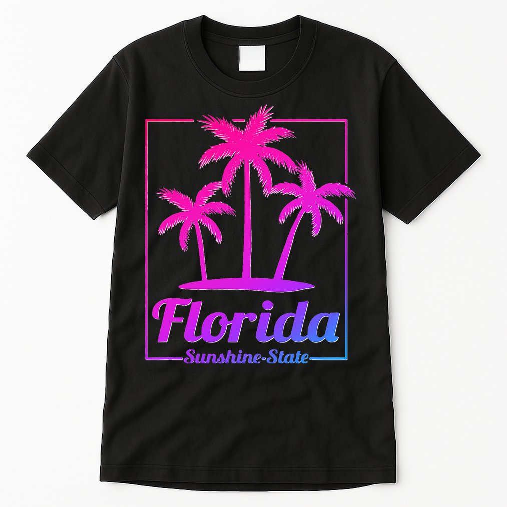 Florida Sunshine State Retro Look Tall T-Shirt