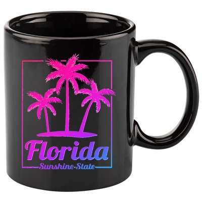 Florida Sunshine State Retro Look 11oz C Handle Ceramic Mug