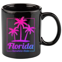 Florida Sunshine State Retro Look 11oz C Handle Ceramic Mug