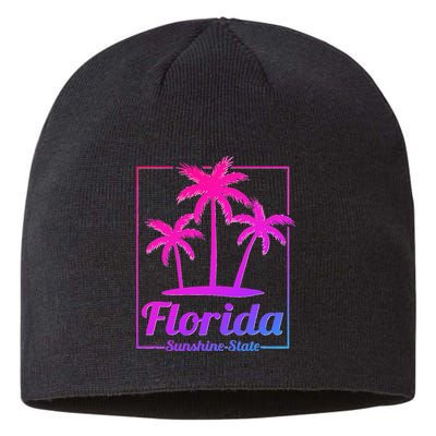 Florida Sunshine State Retro Look Sustainable Beanie