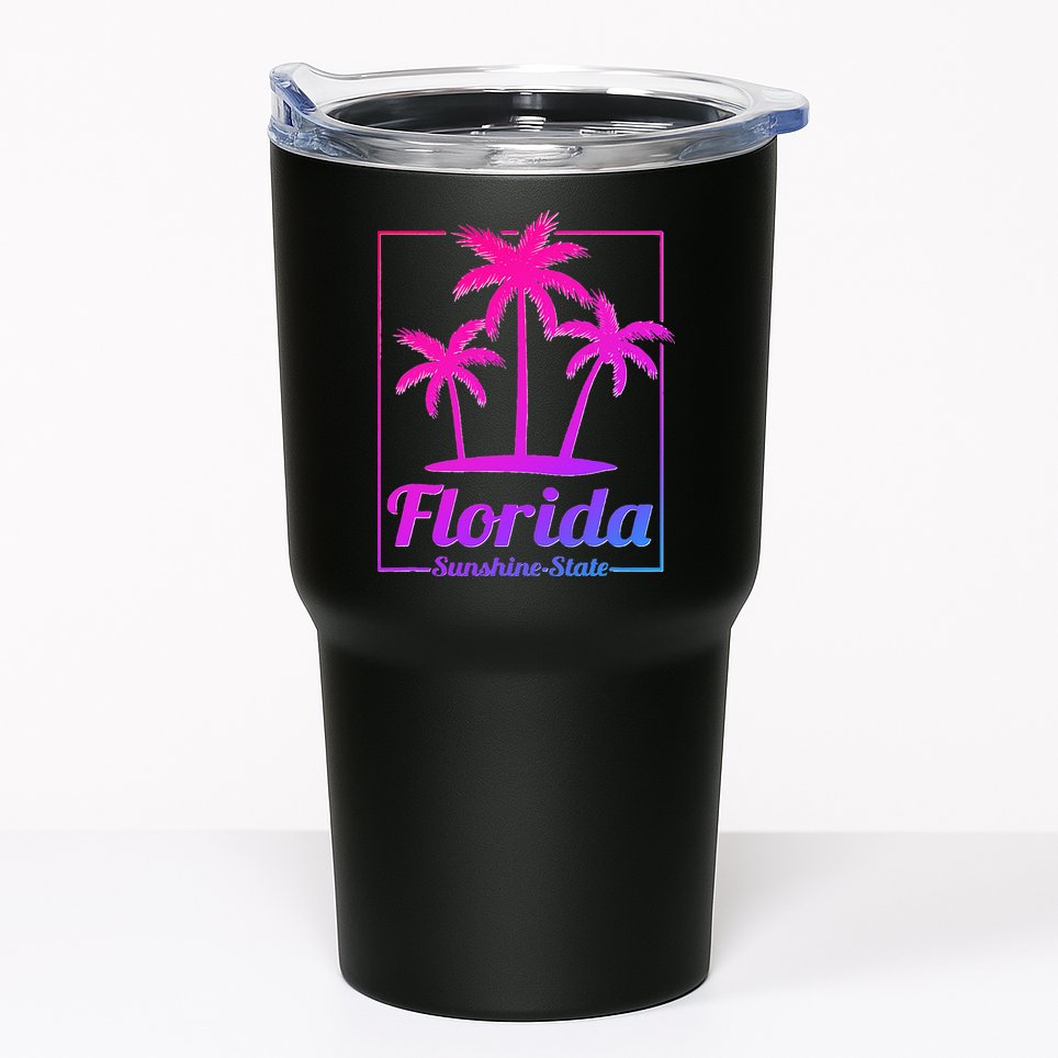 Florida Sunshine State Retro Look Tumbler