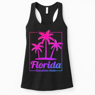 Florida Sunshine State Retro Look Womens Tank Top