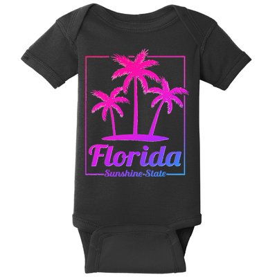 Florida Sunshine State Retro Look Baby Bodysuit