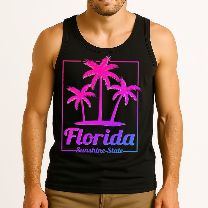 Florida Sunshine State Retro Look Tank Top