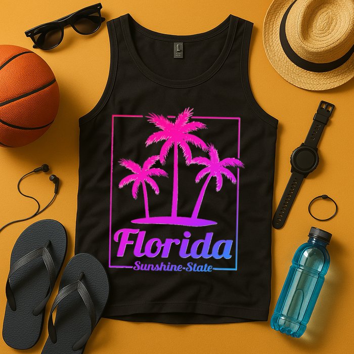 Florida Sunshine State Retro Look Tank Top