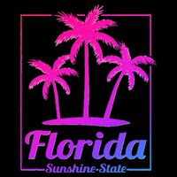 Florida Sunshine State Retro Look Tank Top