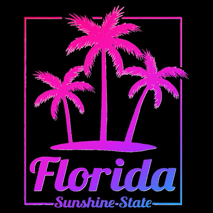 Florida Sunshine State Retro Look Tank Top