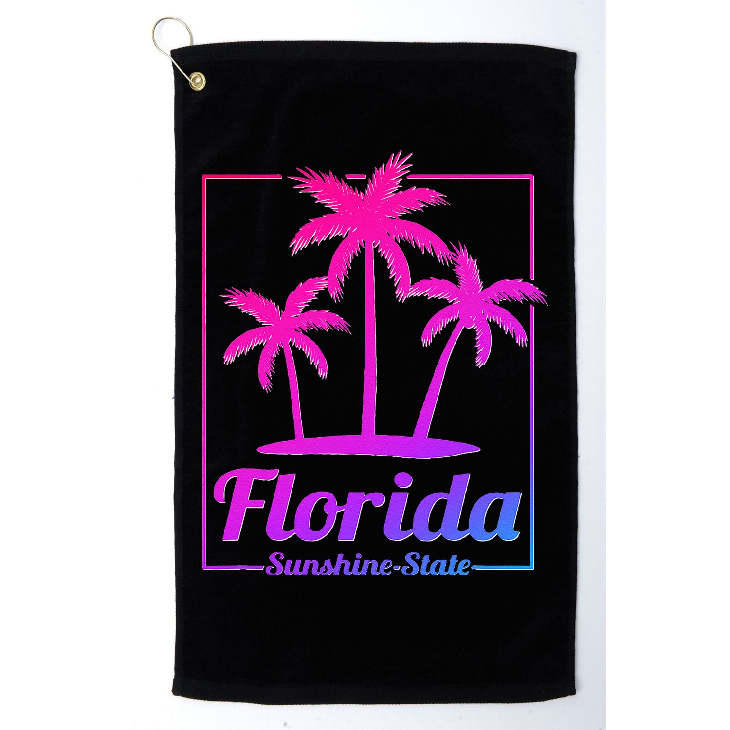 Florida Sunshine State Retro Look Golf Towel
