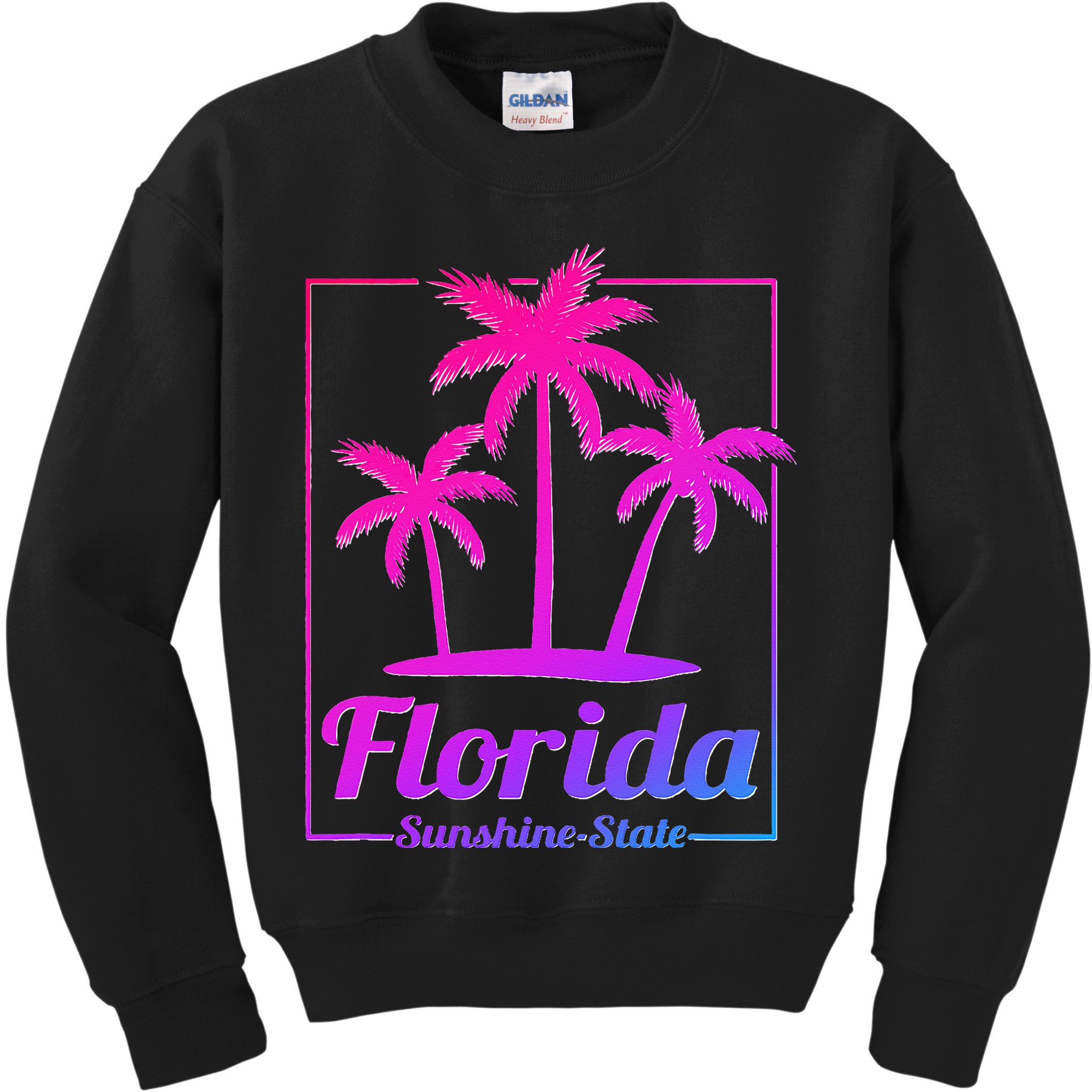 Florida Sunshine State Retro Look Kids Sweatshirt