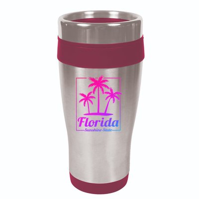 Florida Sunshine State Retro Look 16oz Travel Tumbler