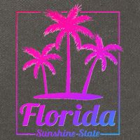 Florida Sunshine State Retro Look Cotton Canvas Backpack