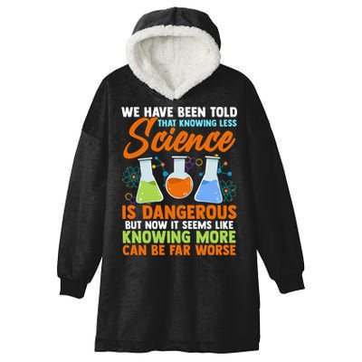 Funny Scientist Science Humor Cute Gift Hooded Wearable Blanket