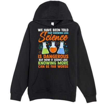 Funny Scientist Science Humor Cute Gift Premium Pullover Hoodie