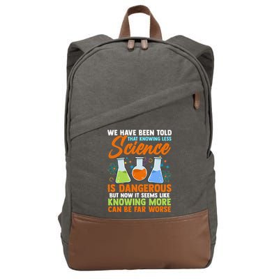 Funny Scientist Science Humor Cute Gift Cotton Canvas Backpack