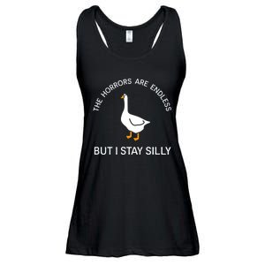 Funny Stay Silly Goose Horrors Are Endless Meme Ladies Essential Flowy Tank