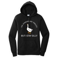 Funny Stay Silly Goose Horrors Are Endless Meme Women's Pullover Hoodie