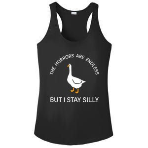 Funny Stay Silly Goose Horrors Are Endless Meme Ladies PosiCharge Competitor Racerback Tank