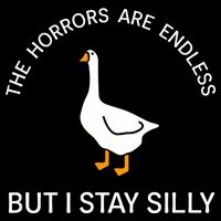 Funny Stay Silly Goose Horrors Are Endless Meme Cropped Pullover Crew
