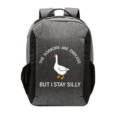 Funny Stay Silly Goose Horrors Are Endless Meme Vector Backpack