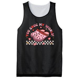 Funny Shoes Sandals Valentines Day You Croc My World Mesh Reversible Basketball Jersey Tank