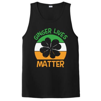 Flag Shamrock St Patricks Day PosiCharge Competitor Tank