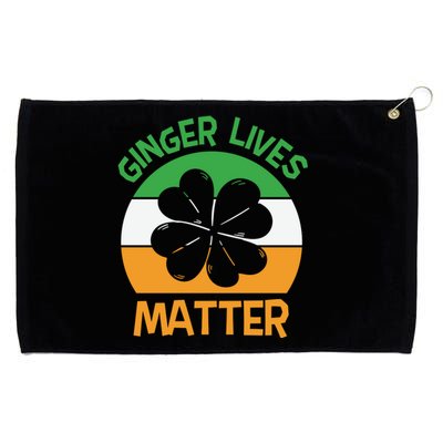 Flag Shamrock St Patricks Day Grommeted Golf Towel