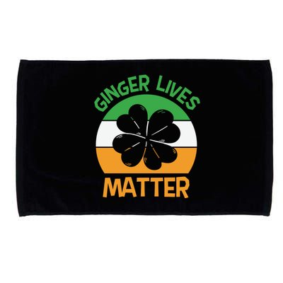 Flag Shamrock St Patricks Day Microfiber Hand Towel