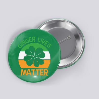 Flag Shamrock St Patricks Day Button