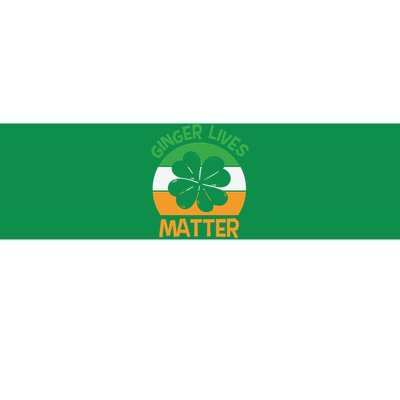 Flag Shamrock St Patricks Day Bumper Sticker