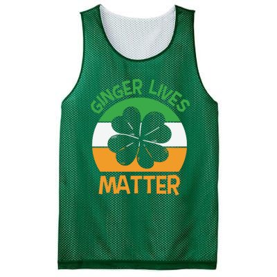 Flag Shamrock St Patricks Day Mesh Reversible Basketball Jersey Tank